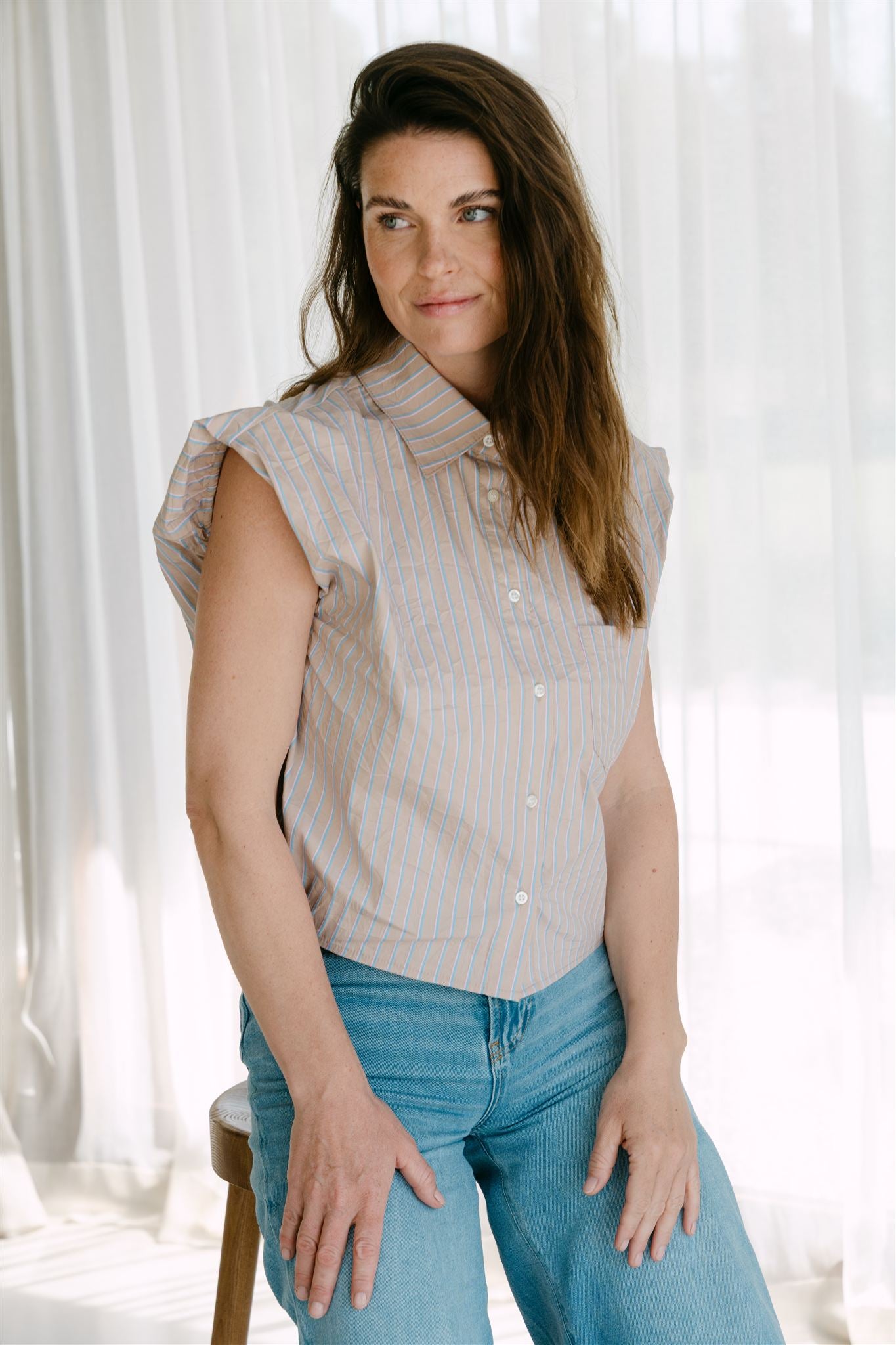 Billie blouse stripe | Aimee the Label