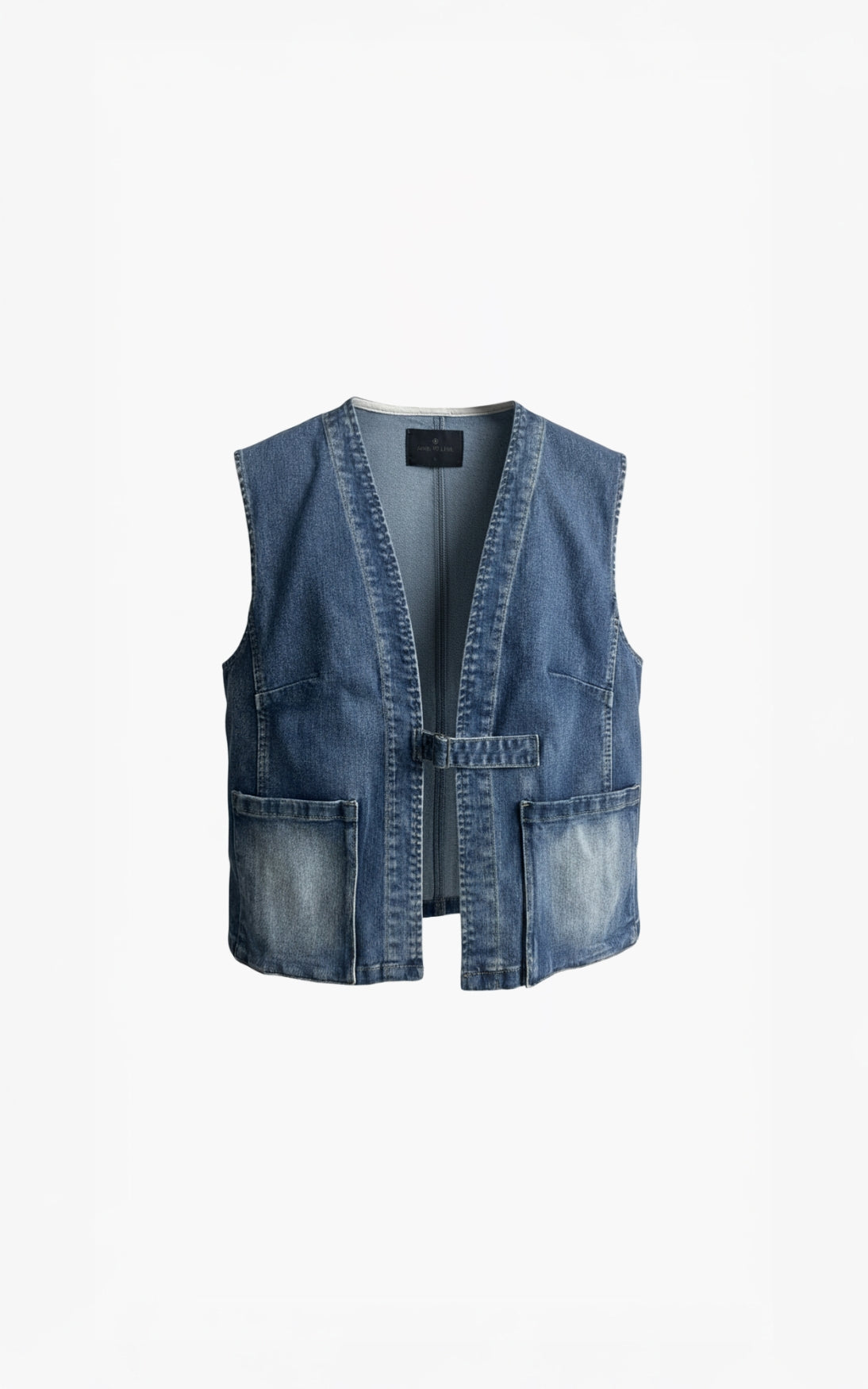 Roseline jeans blue waistcoat | Aimee the Label