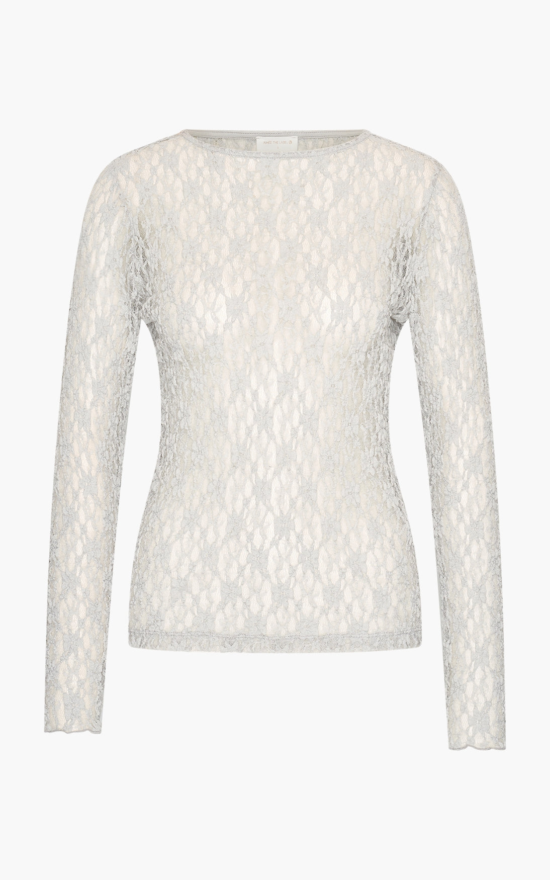 Annie lace longsleeve silver - Aimeethelabel