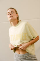 Je T'aimee print t-shirt yellow | Aimee the Label