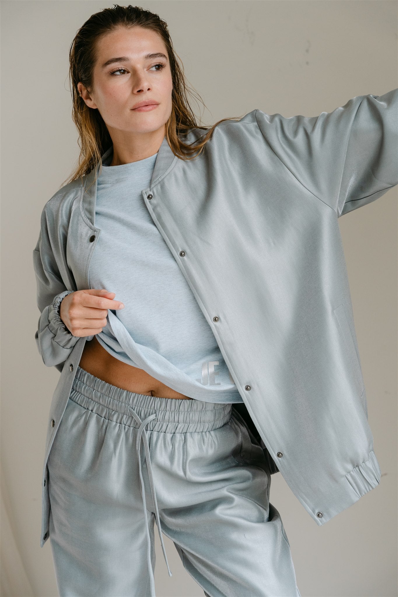 Joy bomberjack blue - Aimee the Label - feestelijk - complete set 