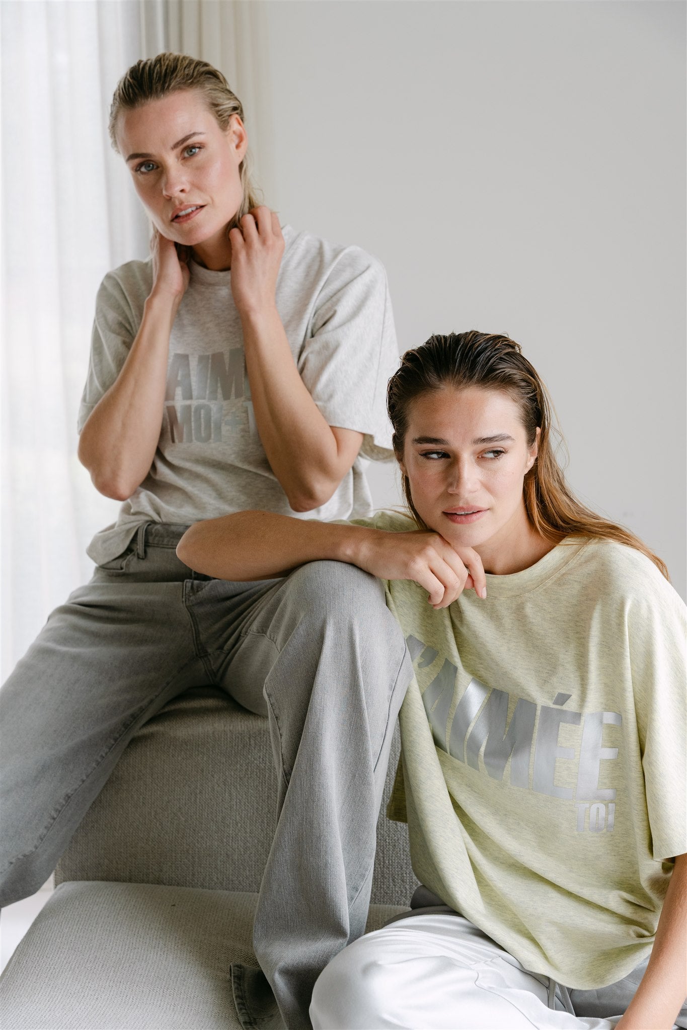 Willeke shirt grey - Aimee the Label - mooie kwaliteit 